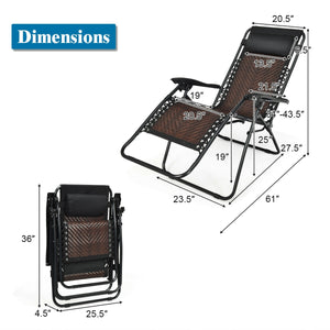 Coming with the wonderful craftsmanship  this chair can emulate the weightlessness experienced in space and provide you with maximum comfort with premium rattan seat. Â  Made of solid steel frame  the chair is stable enough to ensure a long service time. 