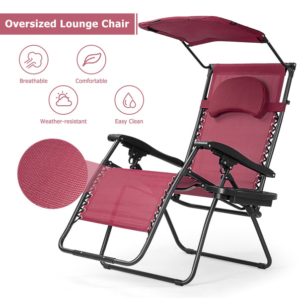 Steel tubes frame  durable and sturdy Incline and adjustable back to fit your body A removable headrest comes with to add comfort With a removable cup and magazine holder A adjustable sun shade canopy provided to protect your head from the ultraviolet ray