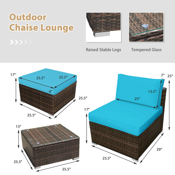 Power coated and solid steel frame adds sturdiness of the set<br>Tight and hand-woven rattan to withstand the change of weather<br>Exquisite table has a removable glass which is easy to clean<br>Aluminum feet at bottom protect bottom rattan and prevent sl