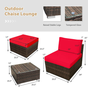 Power coated and solid steel frame adds sturdiness of the set<br>Tight and hand-woven rattan to withstand the change of weather<br>Exquisite table has a removable glass which is easy to clean<br>Aluminum feet at bottom protect bottom rattan and prevent sl