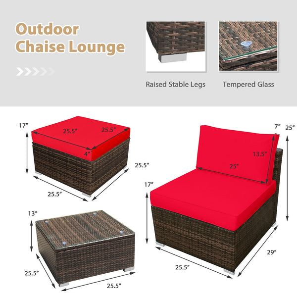 Power coated and solid steel frame adds sturdiness of the set<br>Tight and hand-woven rattan to withstand the change of weather<br>Exquisite table has a removable glass which is easy to clean<br>Aluminum feet at bottom protect bottom rattan and prevent sl