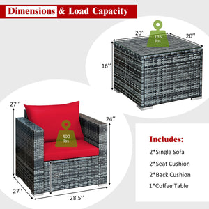 A strong and sturdy steel frame ensures sturdiness <br>Hand-woven rattan is breathable and durable <br>A wide armrest at a suitable height is good for relaxing your arm <br>Thick and soft cushion with a high-density sponge for your hip and back <br>Cover 