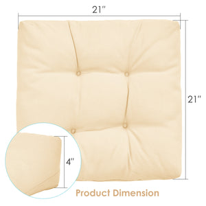 Durable polyester fabric is wear-resistant with a long lifespan <br>Soft cushions offer a better sitting experience <br>The waterproof and oil-proof cover is easy to clean and maintain <br>Exquisite workmanship without deformation <br>Sun protection funct
