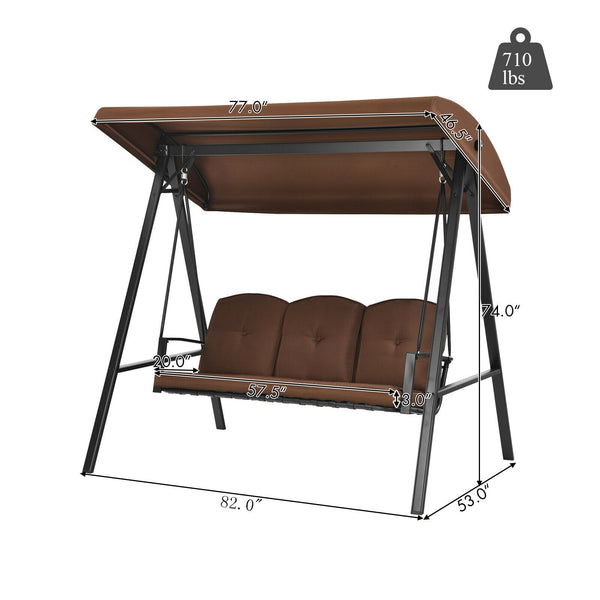 Enjoys shade coverage from the sunlight thanks to its adjustable canopy <br>Great for sunbathing because of its removable canopy <br>Strong loading capacity up to 710 lbs with heavy duty steel frame <br>Triangular structure for extra stability <br>Sturdy 