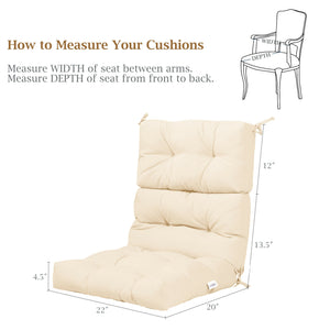 Superior sponge offers comfortable and soft sitting experience for you <br>Woven suede bedford cord provides smooth feeling and extra comfort <br>Convenient for you to suit different furniture with three-fold design <br>High quality string ties are not ea