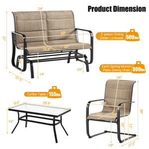 Create a cozy space to entertain your beloved family and friends with this 4-piece outdoor patio furniture set! Â  Based on your available space  this 4-piece patio conversation set provides 4 different combinations for you to select. Besides  you can als