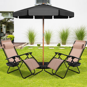 Strong double bungee ropes and rustproof frame ensure a long-time use <br>Adjustable padded pillow for both headrest and lumbar support <br>Add extra stability with reinforced triangular structure and non-slip foot pads <br>Designed with a locking system 