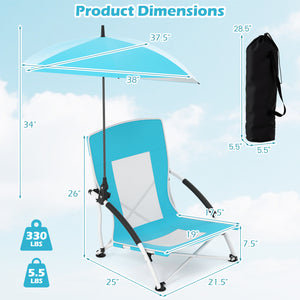 Silver-coated polyester fabric provides UPF50+ sun protection<br>Flex shaft on the pole allows for 360Â° adjustable tilt<br>Adjustable parasol features 360Â° rotation through the press button<br>Cross-shaped metal support frame offers strong stability<br>