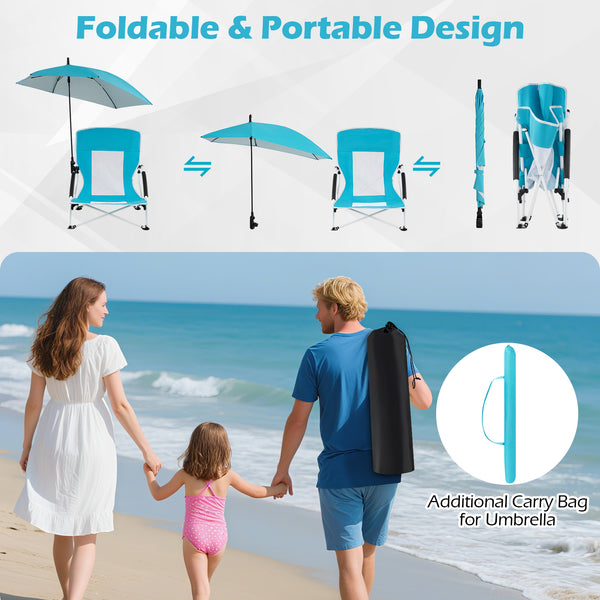 Silver-coated polyester fabric provides UPF50+ sun protection<br>Flex shaft on the pole allows for 360Â° adjustable tilt<br>Adjustable parasol features 360Â° rotation through the press button<br>Cross-shaped metal support frame offers strong stability<br>