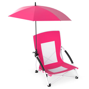 Silver-coated polyester fabric provides UPF50+ sun protection<br>Flex shaft on the pole allows for 360Â° adjustable tilt<br>Adjustable parasol features 360Â° rotation through the press button<br>Cross-shaped metal support frame offers strong stability<br>