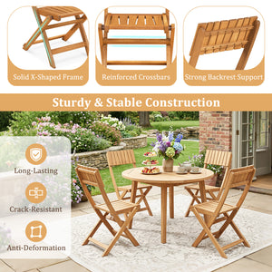 Flat-folding design for effortless storage in tight spaces<br>Slim 3" folded profile for easy transport and portability<br>Solid X-shaped frame with reinforced crossbars for robust stability<br>Strong back support holding up to 353 lbs for reliable use<br