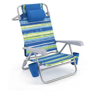 7-position adjustable backrest for talking  reading  napping  and sunbathing<br>Supportive padded pillow and comfortable armrests for optimal comfort<br>Detachable cooler bag maintains icy temperature for lasting refreshment<br>Folding towel rack and 2 cu