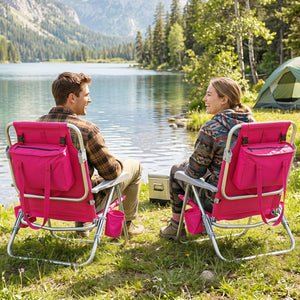 7-position adjustable backrest for talking  reading  napping  and sunbathing<br>Supportive padded pillow and comfortable armrests for optimal comfort<br>Detachable cooler bag maintains icy temperature for lasting refreshment<br>Folding towel rack and 2 cu