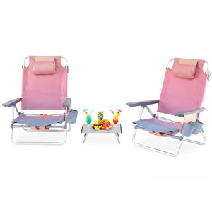 5-position adjustable backrest for reading  sunbathing and napping<br>Ergonomic padded head pillow and widened armrests for neck support<br>Stable triangular structure with reinforced metal crossbars for safety<br>Premium waterproof and tear-resistant PVC