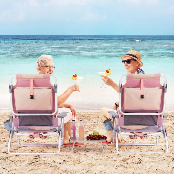 5-position adjustable backrest for reading  sunbathing and napping<br>Ergonomic padded head pillow and widened armrests for neck support<br>Stable triangular structure with reinforced metal crossbars for safety<br>Premium waterproof and tear-resistant PVC
