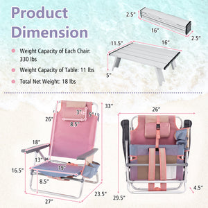 5-position adjustable backrest for reading  sunbathing and napping<br>Ergonomic padded head pillow and widened armrests for neck support<br>Stable triangular structure with reinforced metal crossbars for safety<br>Premium waterproof and tear-resistant PVC