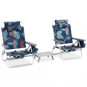 5-position adjustable backrest for reading  sunbathing and napping<br>Ergonomic padded head pillow and widened armrests for neck support<br>Stable triangular structure with reinforced metal crossbars for safety<br>Premium waterproof and tear-resistant PVC
