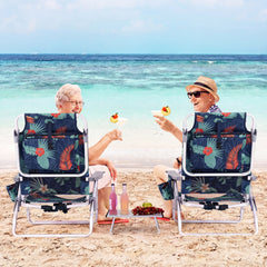 5-position adjustable backrest for reading  sunbathing and napping<br>Ergonomic padded head pillow and widened armrests for neck support<br>Stable triangular structure with reinforced metal crossbars for safety<br>Premium waterproof and tear-resistant PVC