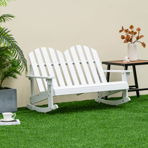 ASTM and CPSIA certificated for safer use. <br>Fitted with reinforced structure which can hold 220lbs of weight.<br>Nice rocking chair for outdoor places  such as backyard  poolside  yard.<br>Made from natural fir wood for weather resistant.<br>30Â° tilt 