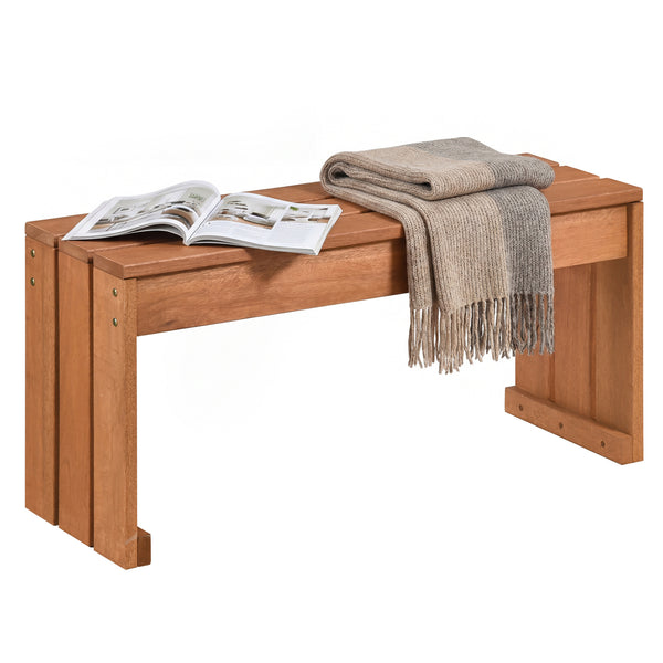Multipurpose use for side table  plant stand or storage rack<br>Sturdy thickened wood slats for even weight distribution<br>Strong 242 lbs/440 lbs weight capacity for steady seating<br>Natural wood grain for minimalist design<br>Easy to move between indoo
