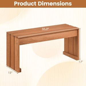Multipurpose use for side table  plant stand or storage rack<br>Sturdy thickened wood slats for even weight distribution<br>Strong 242 lbs/440 lbs weight capacity for steady seating<br>Natural wood grain for minimalist design<br>Easy to move between indoo