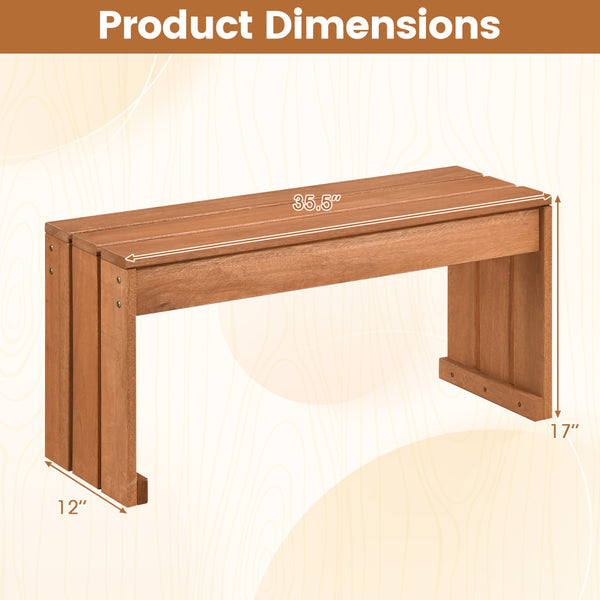 Multipurpose use for side table  plant stand or storage rack<br>Sturdy thickened wood slats for even weight distribution<br>Strong 242 lbs/440 lbs weight capacity for steady seating<br>Natural wood grain for minimalist design<br>Easy to move between indoo