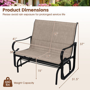 Promote relaxation  comfort and enjoyment with a gentle gliding motion<br>High-quality gilder bearing arm brackets for quiet back-and-forth swinging<br>Breathable and quick-drying fabric for cool seating and easy maintenance<br>The fabric is also fade-res
