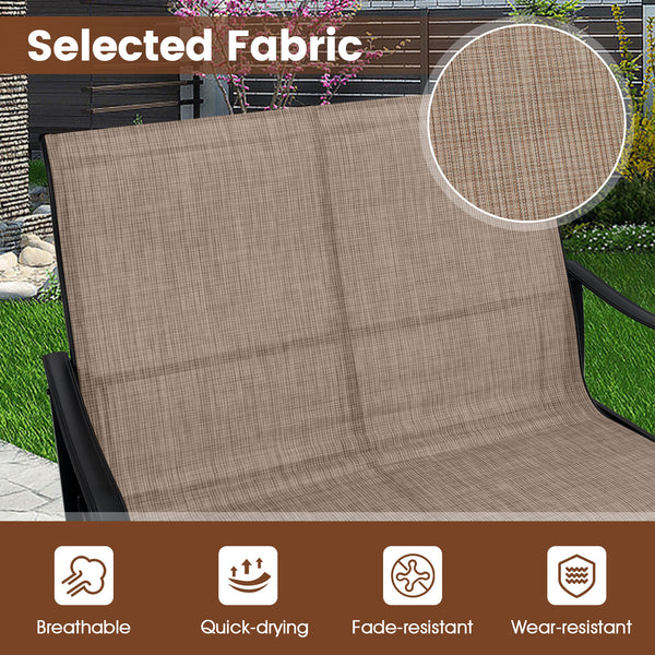 Promote relaxation  comfort and enjoyment with a gentle gliding motion<br>High-quality gilder bearing arm brackets for quiet back-and-forth swinging<br>Breathable and quick-drying fabric for cool seating and easy maintenance<br>The fabric is also fade-res