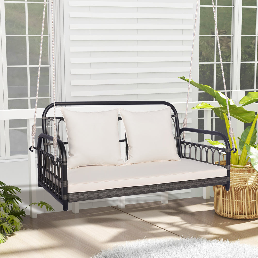 Colorfast hand-woven PE wicker for higher outdoor durability <br>Provide you with a comfy sitting experience with soft padded cushions <br>Removable and washable cushion cover for great convenience <br>Please always keep cushions dry for prolonged service