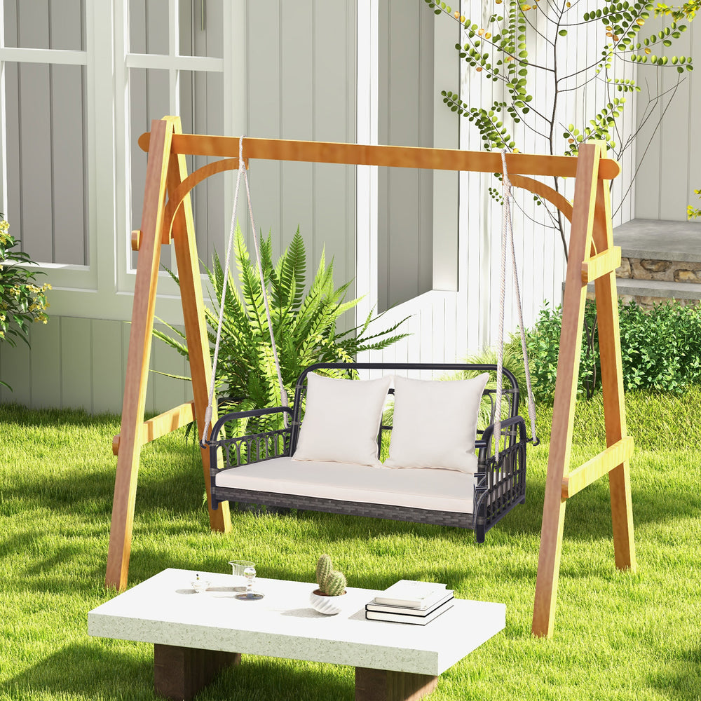 Colorfast hand-woven PE wicker for higher outdoor durability <br>Provide you with a comfy sitting experience with soft padded cushions <br>Removable and washable cushion cover for great convenience <br>Please always keep cushions dry for prolonged service