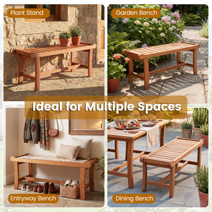 Solid mixed hardwood construction for long-lasting strength and reliable support<br>Slatted seat design for better airflow and quick drying after outdoor use<br>Smooth surface and rounded edges for safer and more comfortable seating<br>Deform-resistant st
