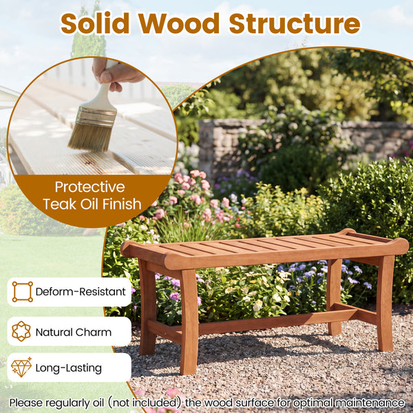 Solid mixed hardwood construction for long-lasting strength and reliable support<br>Slatted seat design for better airflow and quick drying after outdoor use<br>Smooth surface and rounded edges for safer and more comfortable seating<br>Deform-resistant st
