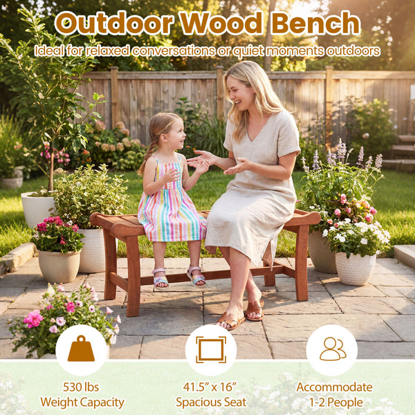 Solid mixed hardwood construction for long-lasting strength and reliable support<br>Slatted seat design for better airflow and quick drying after outdoor use<br>Smooth surface and rounded edges for safer and more comfortable seating<br>Deform-resistant st