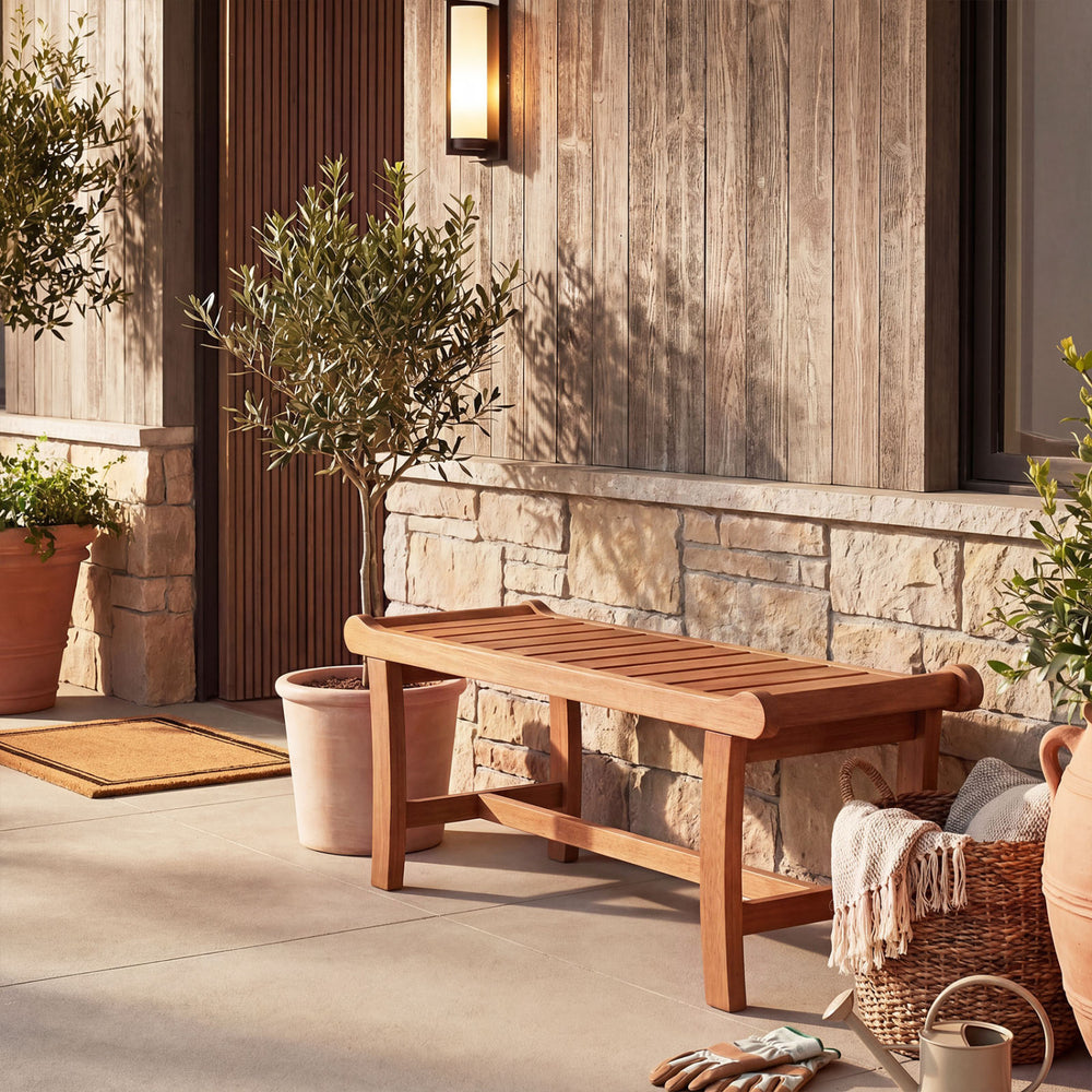 Solid mixed hardwood construction for long-lasting strength and reliable support<br>Slatted seat design for better airflow and quick drying after outdoor use<br>Smooth surface and rounded edges for safer and more comfortable seating<br>Deform-resistant st