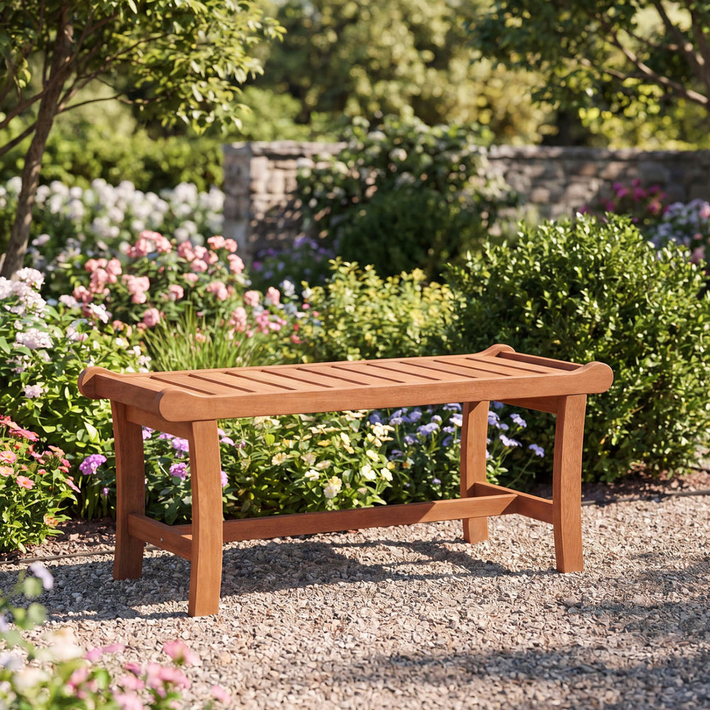 Solid mixed hardwood construction for long-lasting strength and reliable support<br>Slatted seat design for better airflow and quick drying after outdoor use<br>Smooth surface and rounded edges for safer and more comfortable seating<br>Deform-resistant st
