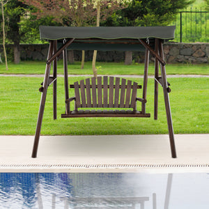 Carbonized fir wood is solid and weatherproof for outdoor use<br>Holds up to 530 lbs of weight  which is equivalent to 2 adults<br>A-shape frame ensures strong stability and load-bearing<br>Premium oxford fabric is wear-resistant and anti-fade for long us
