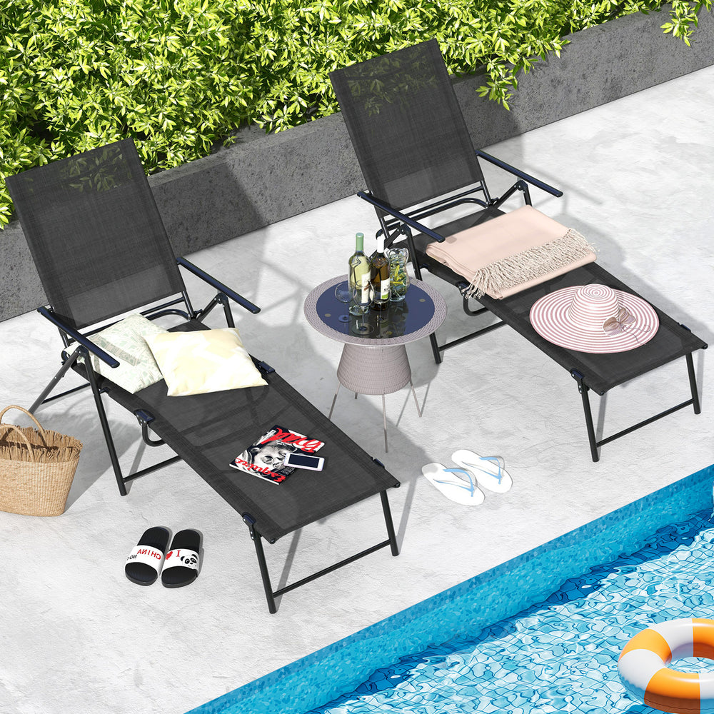 Adjustable backrest and footrest for personalized comfort<br>Easy backrest adjustable by lifting the armrests<br>Compact foldable design for easy storage and transportation<br>Premium anti-fading and rip-resistant seat fabric for long-time use<br>Quick-dr