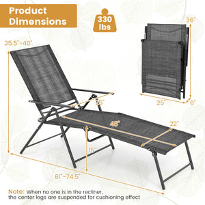 Adjustable backrest and footrest for personalized comfort<br>Easy backrest adjustable by lifting the armrests<br>Compact foldable design for easy storage and transportation<br>Premium anti-fading and rip-resistant seat fabric for long-time use<br>Quick-dr