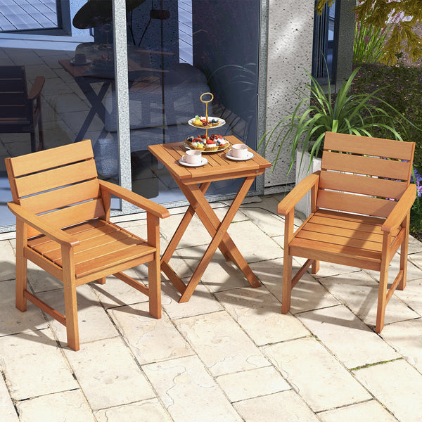 Premium hardwood construction for long-lasting durability<br>Burr-free and natural wood structure for an authentic look.<br>102Â° inclined backrest relieves fatigue and stress<br>Wide armrests for added comfort and relaxation<br>Breathable slatted design 