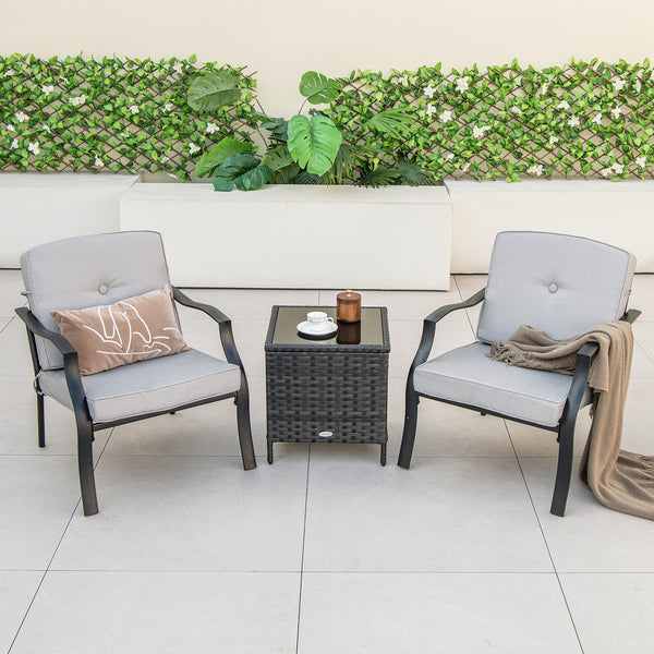 Ergonomic seat effectively relieves your fatigue <br>Soft seat and back cushions offer endless comfort <br>Smooth zippers make cushion covers easy to detach and wash <br>Fixing buckles to keep the cushions in the right place <br>Heavy-duty metal frame for