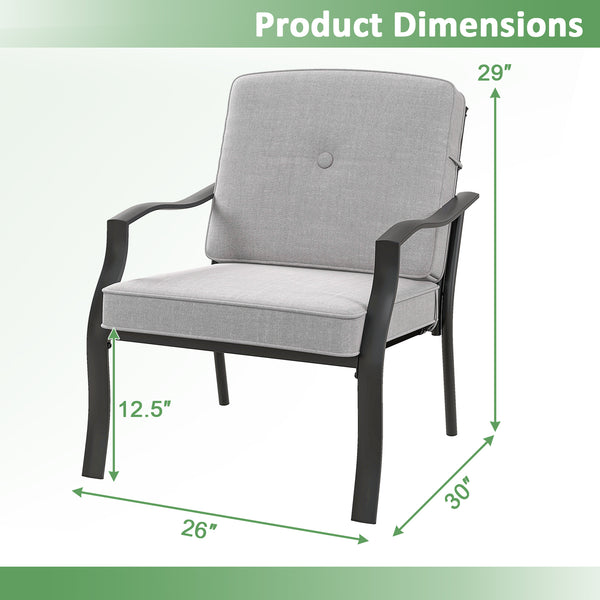 Ergonomic seat effectively relieves your fatigue <br>Soft seat and back cushions offer endless comfort <br>Smooth zippers make cushion covers easy to detach and wash <br>Fixing buckles to keep the cushions in the right place <br>Heavy-duty metal frame for