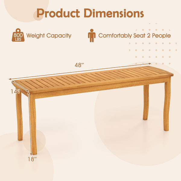 Crafted of natural acacia wood  reliable  warp-resistant  built to last<br>The wood surface through delicate craftsmanship is smooth and splinter-free<br>Regular application of wood oil (not included) is recommended to maintain its luster<br>Protect the b