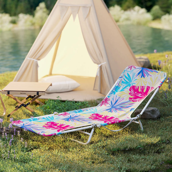 5-position adjustable backrest can offer personalized comfort for different activities<br>Anti-pinch ratchets allow for easy adjustment of the backrest<br>Foldable design ensures compact storage<br>Featuring convenient carrying strap for easy transportati