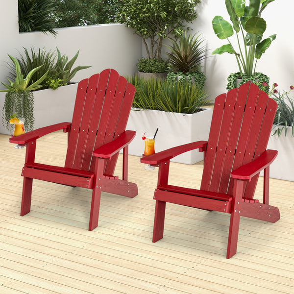 Selected HIPS and HDPE materials for weather resistance and fade resistance<br>Both materials require minimal maintenance  just clean them with water or soap<br>Ergonomic design with spacious seats and slop backrests for ultimate comfort<br>Both Adirondac