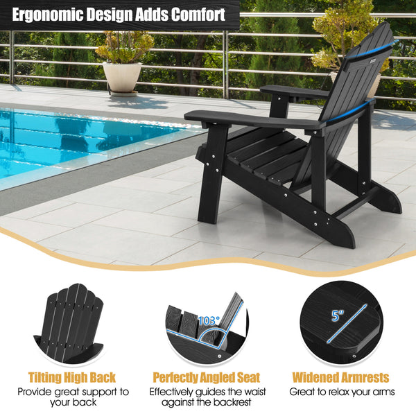 Selected HIPS and HDPE materials for weather resistance and fade resistance<br>Both materials require minimal maintenance  just clean them with water or soap<br>Ergonomic design with spacious seats and slop backrests for ultimate comfort<br>Both Adirondac