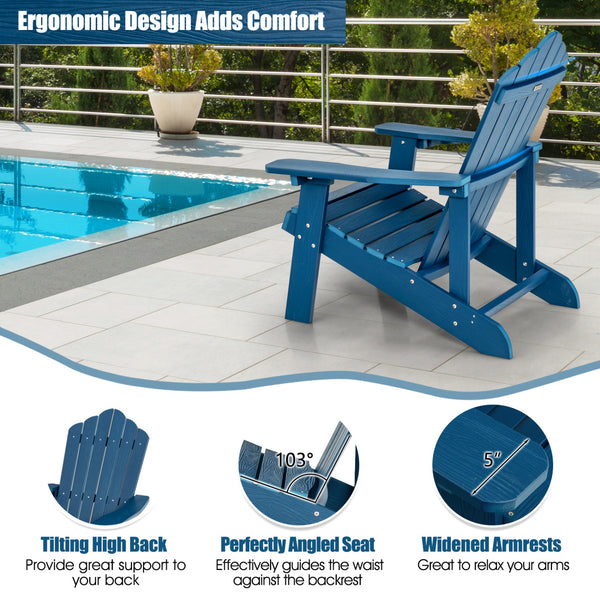 Selected HIPS and HDPE materials for weather resistance and fade resistance<br>Both materials require minimal maintenance  just clean them with water or soap<br>Ergonomic design with spacious seats and slop backrests for ultimate comfort<br>Both Adirondac