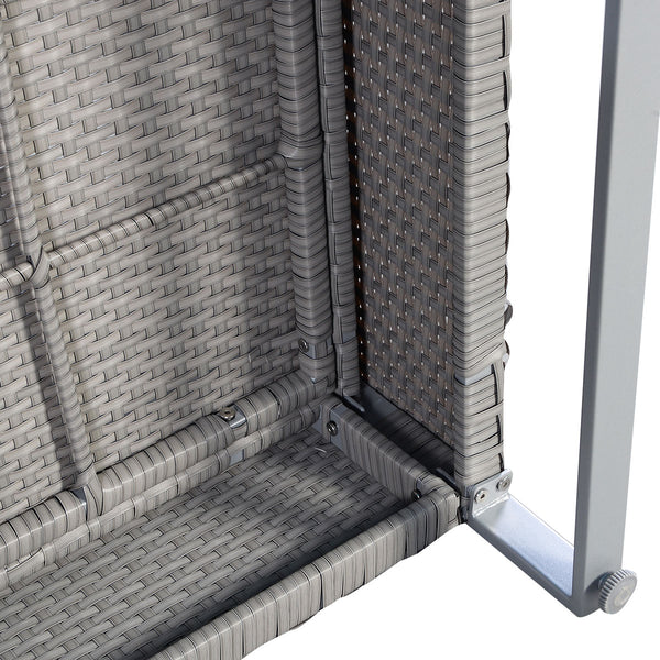 3 boxes shipment  delivery time may vary <br>Screws in box A for easy assemble <br>Make it perfect for outdoor use with colorfast PE wicker <br>Ensure strong stability with sturdy metal frame <br>Soft padded cushions for optimal comfort <br>Make the sofas