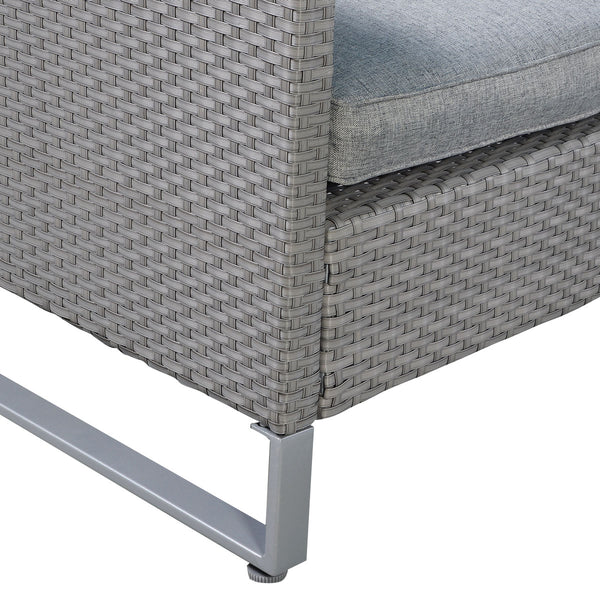 3 boxes shipment  delivery time may vary <br>Screws in box A for easy assemble <br>Make it perfect for outdoor use with colorfast PE wicker <br>Ensure strong stability with sturdy metal frame <br>Soft padded cushions for optimal comfort <br>Make the sofas