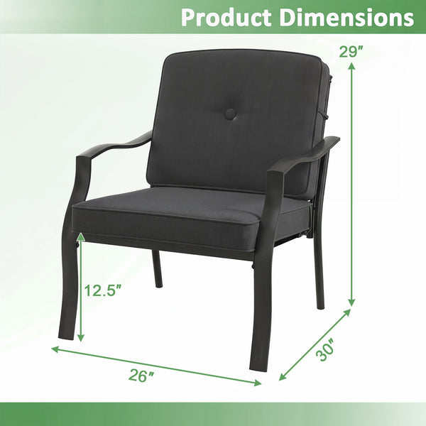 Ergonomic seat effectively relieves your fatigue <br>Soft seat and back cushions offer endless comfort <br>Smooth zippers make cushion covers easy to detach and wash <br>Fixing buckles to keep the cushions in the right place <br>Heavy-duty metal frame for