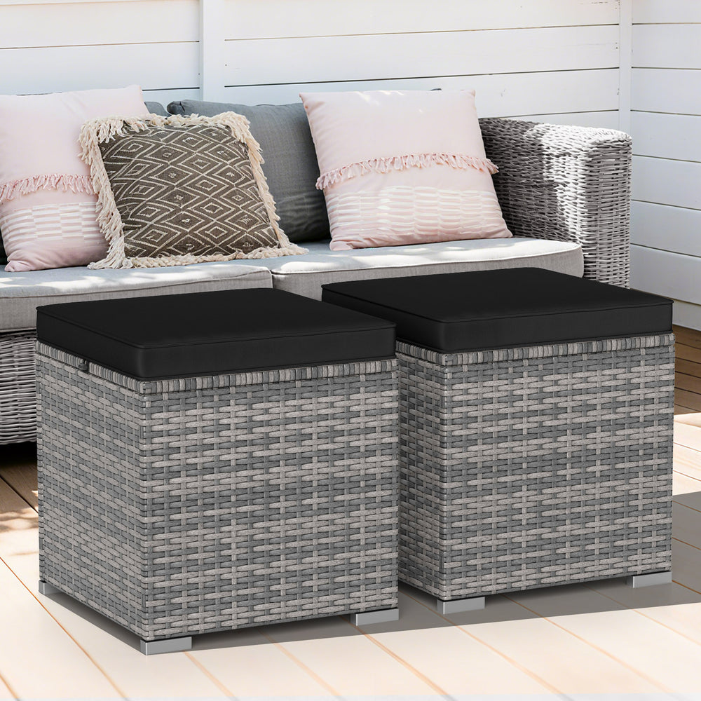Can be used as a storage box  a footstool  a side table or an additional seat<br>Ample storage space inside offers more convenience<br>Soft seat cushions bring you optimal comfort<br>Smooth zippers make the cushion cover easy to remove and wash<br>Stable 